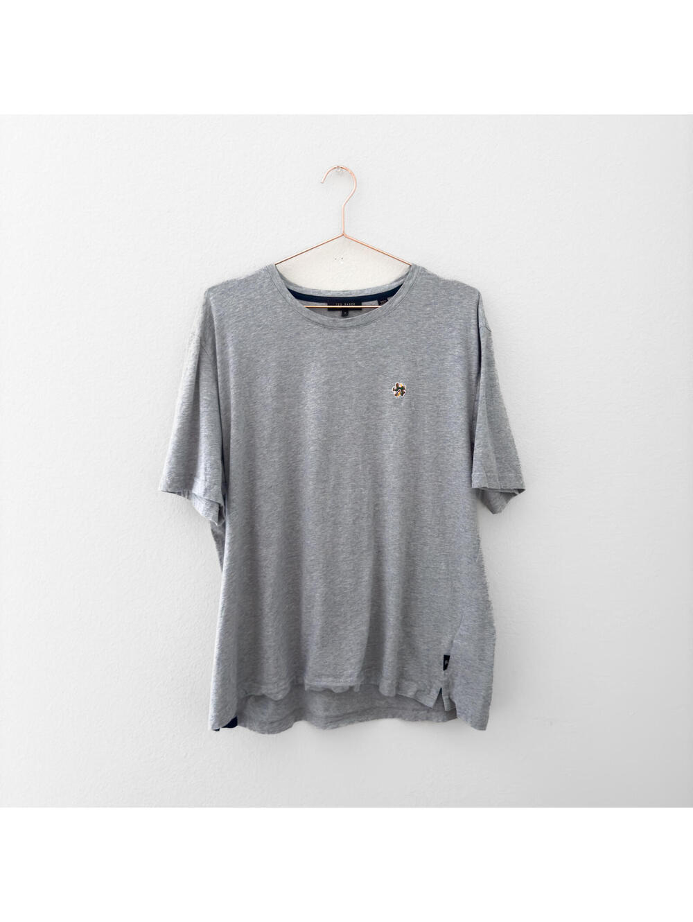 Ted Baker London Grey Crew Neck Short Sleeve T-Shirt Size XL